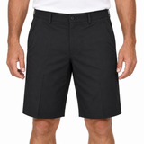 Greg Norman Mens Woven Tech Flat Front Shorts in Black