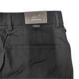 Greg Norman Mens Woven Tech Flat Front Shorts in Black