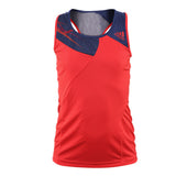 ADIDAS Girls Adizero Tank Hi Rise Top Tennis Sports Kids Childrens - Red/Hero Ink
