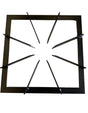 Heavy Duty Sturdy Metal Gas Burner Stand BBQ Barbecue in Black 38x38x10cm