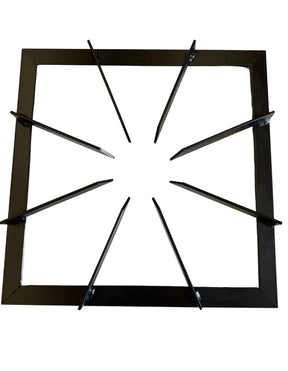 Heavy Duty Sturdy Metal Gas Burner Stand BBQ Barbecue in Black 50x50x10cm