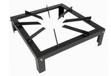 Heavy Duty Metal Gas Burner Stand - Black - 50x50x10cm (BBQ)