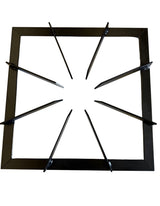 Heavy Duty Metal Gas Burner Stand - Black - 50x50x10cm (BBQ)