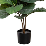 90cm Potted Faux Fiddle Leaf Fig Tree Artificial Plant Flower Green