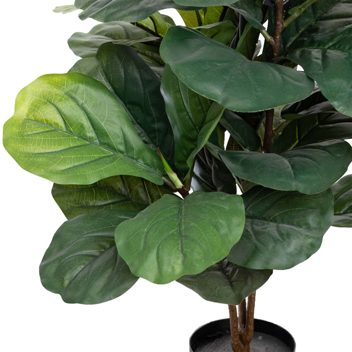 90cm Potted Faux Fiddle Leaf Fig Tree Artificial Plant Flower Green