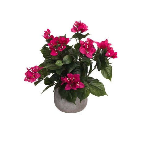 37cm Artificial Bougainvillea Flower Arrangement in Pot (Faux Floral Decor)