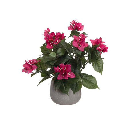 37cm Artificial Bougainvillea Flower Arrangement in Pot (Faux Floral Decor)