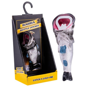 Barramundi "Barra" Fish Beer Bottle Opener - Grey (Bar Party Favour)