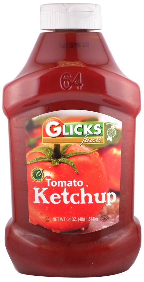 1.8L Glicks Jumbo Kosher Tomato Ketchup - Product of USA (4lb/64oz)