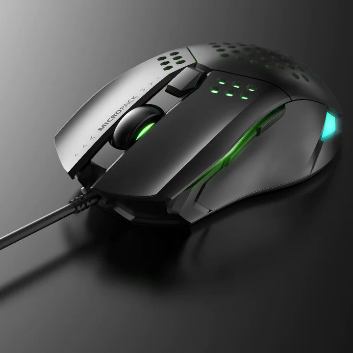 Apollo Mouse Micropack Apollo USB Wired Gaming Mouse - Optical Ergonomic RGB - Black ...