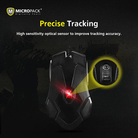 USB Wired Gaming Mouse Optical Ergonomic RGB Mouse w/ Adjustable DPI