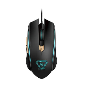 USB Wired Gaming Mouse Optical Ergonomic RGB Mouse w/ Adjustable DPI