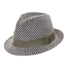 GOORIN BROTHERS Buck Hat Trilby Paper Straw Fedora Bros 100-6634 Jazz