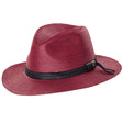 Goorin Brothers Dawn Mens Wide Brim Braid Summer Fedora - Red (100-9217)