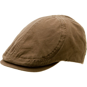 Goorin Brothers Ari Mens 100% Cotton Twill Flat Ivy Cap - Black (103-0389 Driving Hat) - Brown