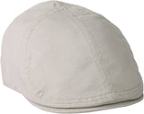 Goorin Brothers Ari Mens 100% Cotton Twill Flat Ivy Cap - Stone (103-0389 Driving Hat)