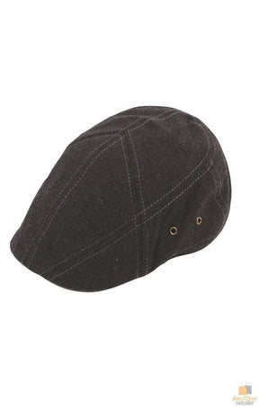 Goorin Brothers Union Square Mens Wool Ivy Flat Driving Cap - Black (103-6023) - Black