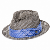 Goorin Brothers Mens Light Vented Straw Hat - Grey (Summer Sun Hat/Fedora)