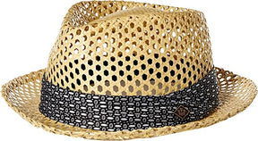 Goorin Brothers Mens Light Vented Straw Hat- Natural (Summer Sun Hat/Fedora) - Natural