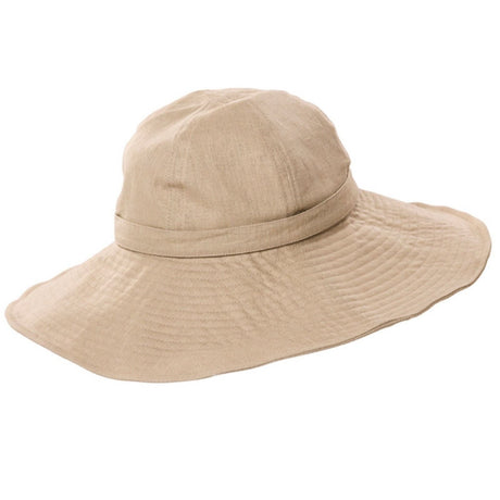 GOORIN BROTHERS Maisie Cotton Floppy Style Hat Cap Bros 605-9675 Wide Brim - Natural
