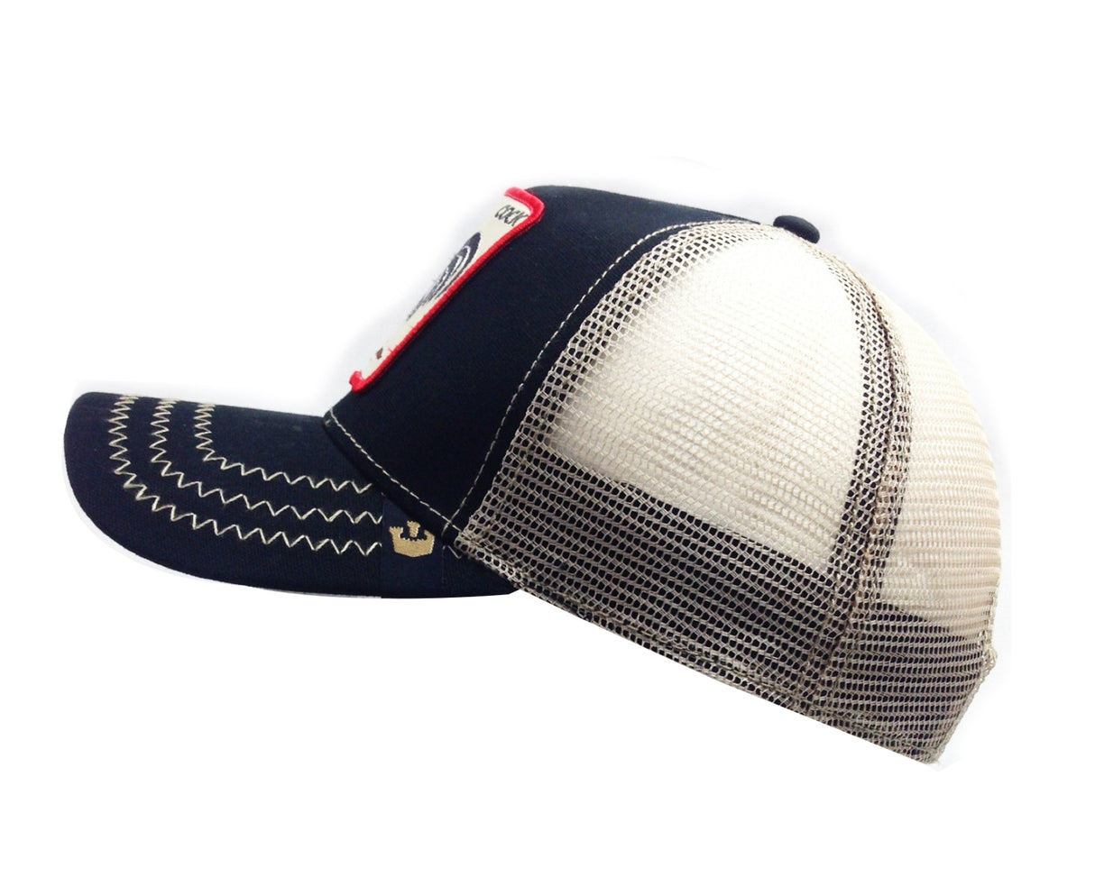 GOORIN BROTHERS Baseball Cap Trucker Snapback Hat Adjustable Animal Series - American Rooster (Black) 101-3548