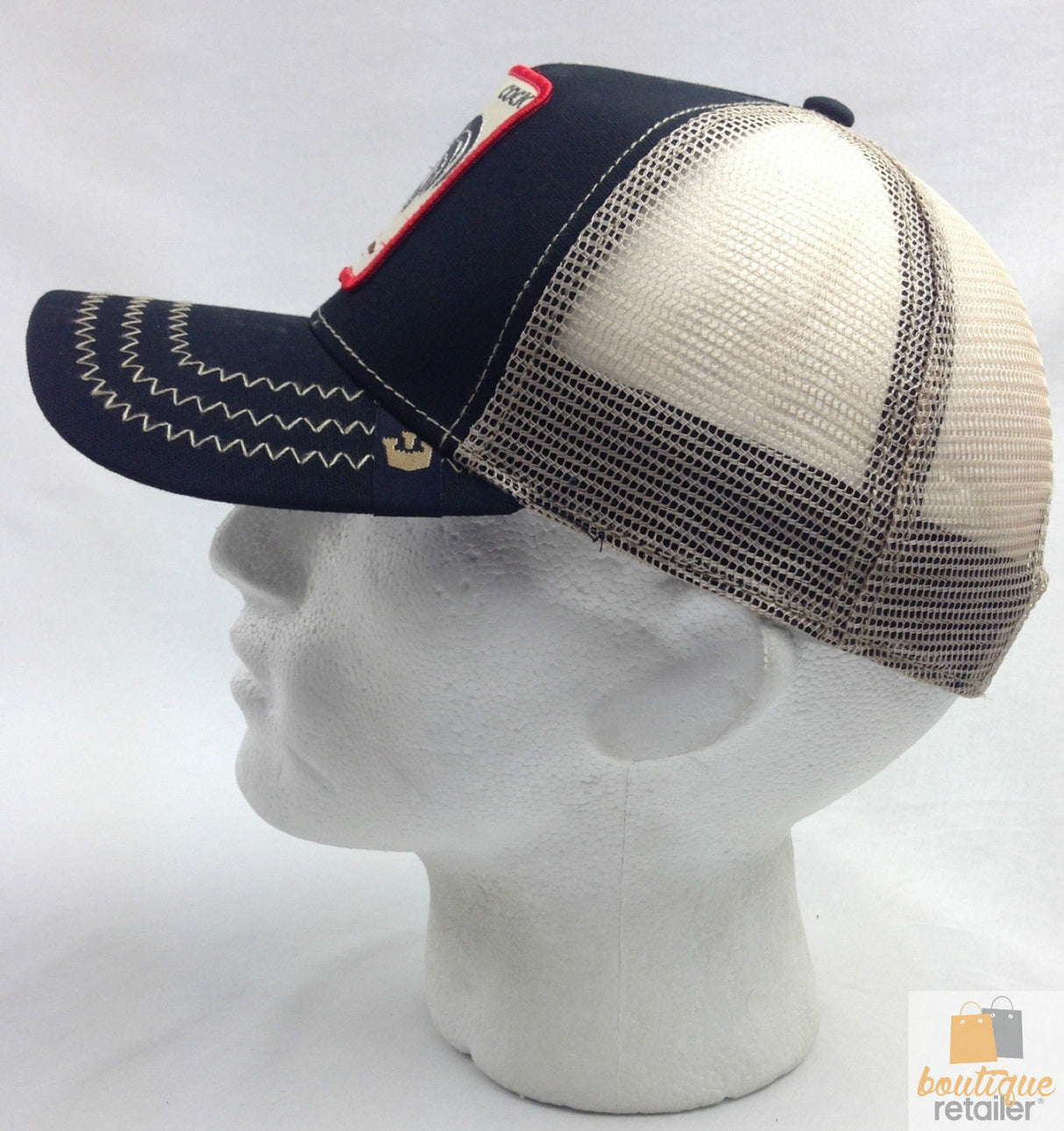 GOORIN BROTHERS Baseball Cap Trucker Snapback Hat Adjustable Animal Series - American Rooster (Black) 101-3548