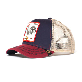 Goorin Brothers "The Cock" Trucker Cap - Navy (Animal Farm Snapback Baseball Hat)
