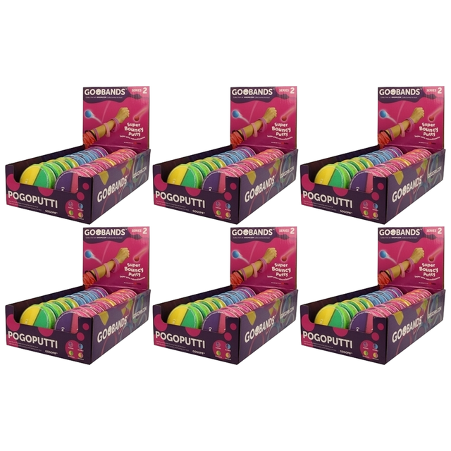 6x Goobands Series 2 Bouncy Putty Wristbands Bulk Pack - Novelty (Party Favour)