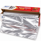 Aluminium Foil Food Packaging Wrap w/ Built-in Cutter (30cm x 150m)