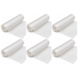 6x Large Non Slip Ribbed Drawer Liner Bulk Pack - Clear Plastic Cabinet/Cupboard Shelf Mat (200cm x 45cm)