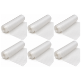 6x Large Non Slip Ribbed Drawer Liner Bulk Pack - Clear Plastic Cabinet/Cupboard Shelf Mat (200cm x 45cm)