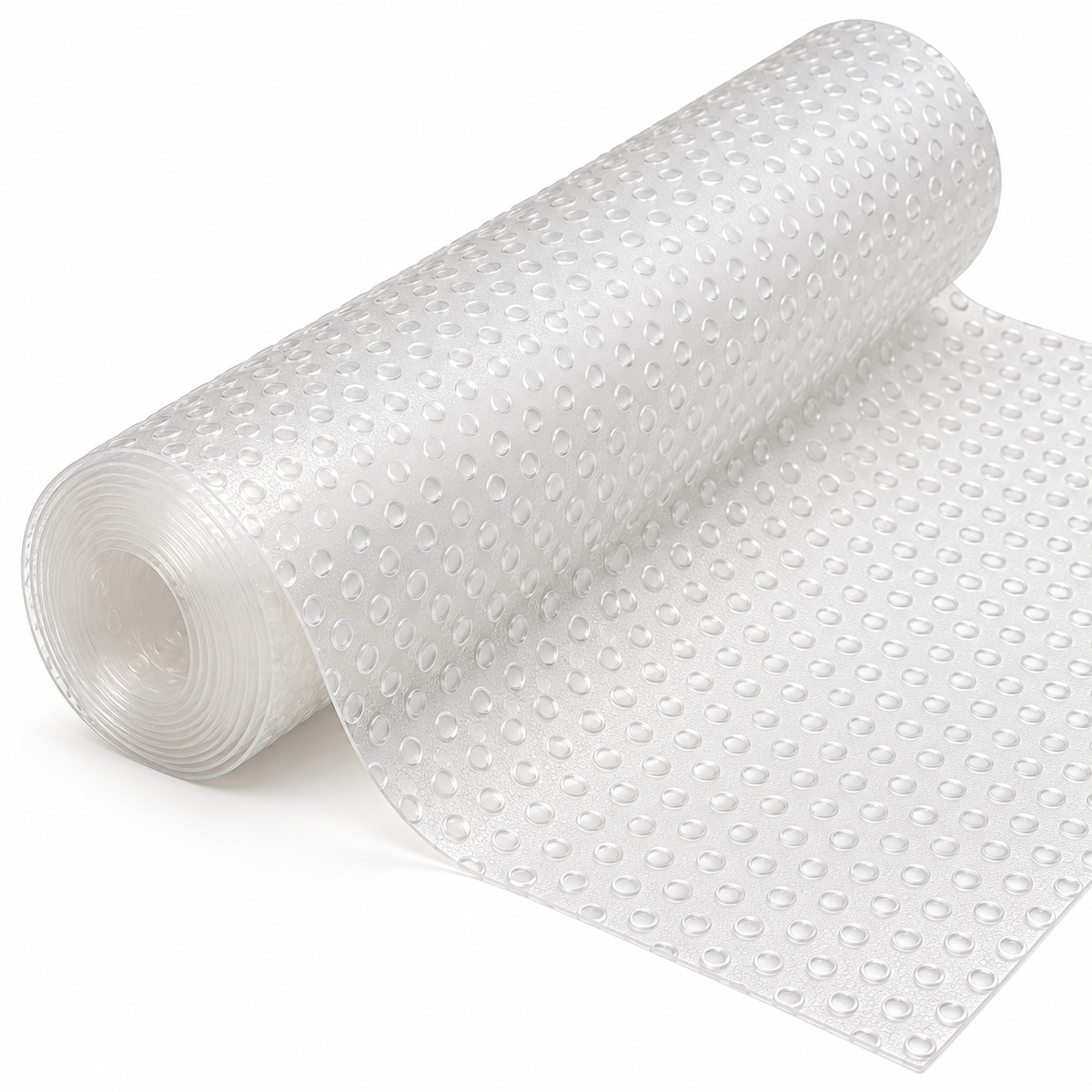 1x Non Slip Ribbed Drawer Liner Plastic Cabinet Cupboard Clear Shelf Mat - 200cm x 45cm