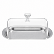 Stainless Steel Butter/Cheese Dish Storage Dome w/ Acrylic Lid & Handle