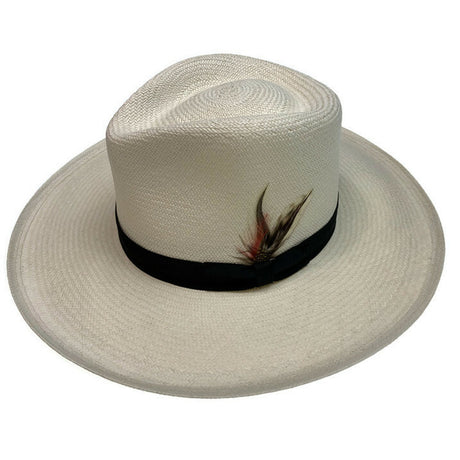 STRAW PANAMA CUENCA PLANTER HAT Sun Beach Golf Cap GRADE 8 Hand Made in USA