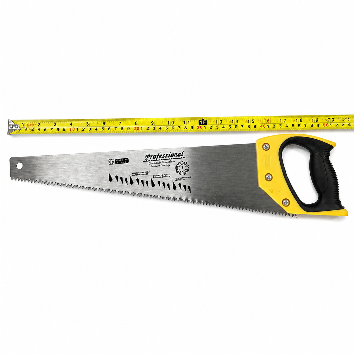 18" Home/Professional Hand Saw 450mm Sharp Cut Large Tooth Saw Long Blade