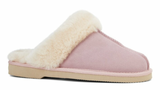 GROSBY Doe Womens Sheepskin Slippers - Light Pink (Ladies Slip-On UGG Scuffs)