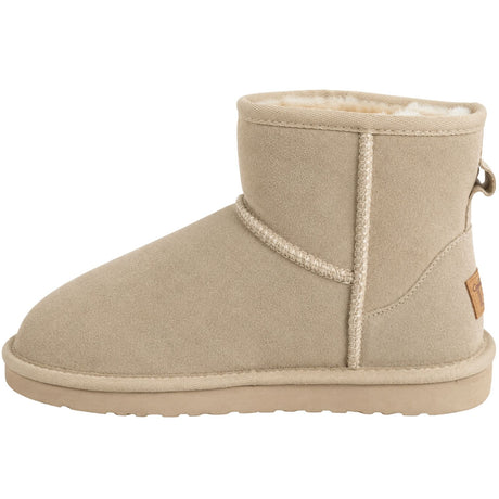 GROSBY Jillaroo Womens UGG Boots - Beige (Genuine Sheepskin/Suede Leather Slippers)