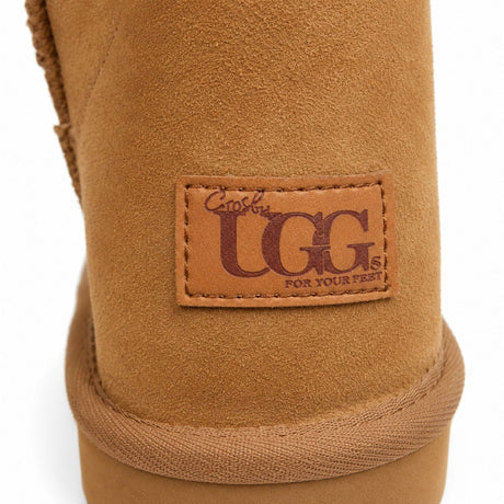 GROSBY Jillaroo Womens UGG Boots - Chestnut (Genuine Sheepskin/Suede Leather Slippers)