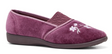 GROSBY SASHA (GA) Ladies Slippers Comfy Shoes Slip On Moccasins Warm Flats - Heather - 5
