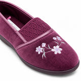 GROSBY SASHA (GA) Womens Slippers - Heather (Slip-On Ladies Winter Flats)