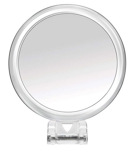 Bodysense Travel Makeup Mirror with Handle 5x Magnification