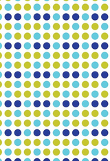 Shower Curtain in Blue and Green Polka Dot Print – 180 x 180cm Polyester