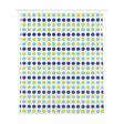 Shower Curtain in Blue and Green Polka Dot Print – 180 x 180cm Polyester
