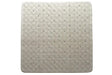 Square Anti Slip Loofah Shower Rug Non Slip Rubber Bath Mat  - Beige