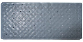 Rubber Anti Slip Shower Bath Mat Rug Non Slip Bathroom Carpet in Grey