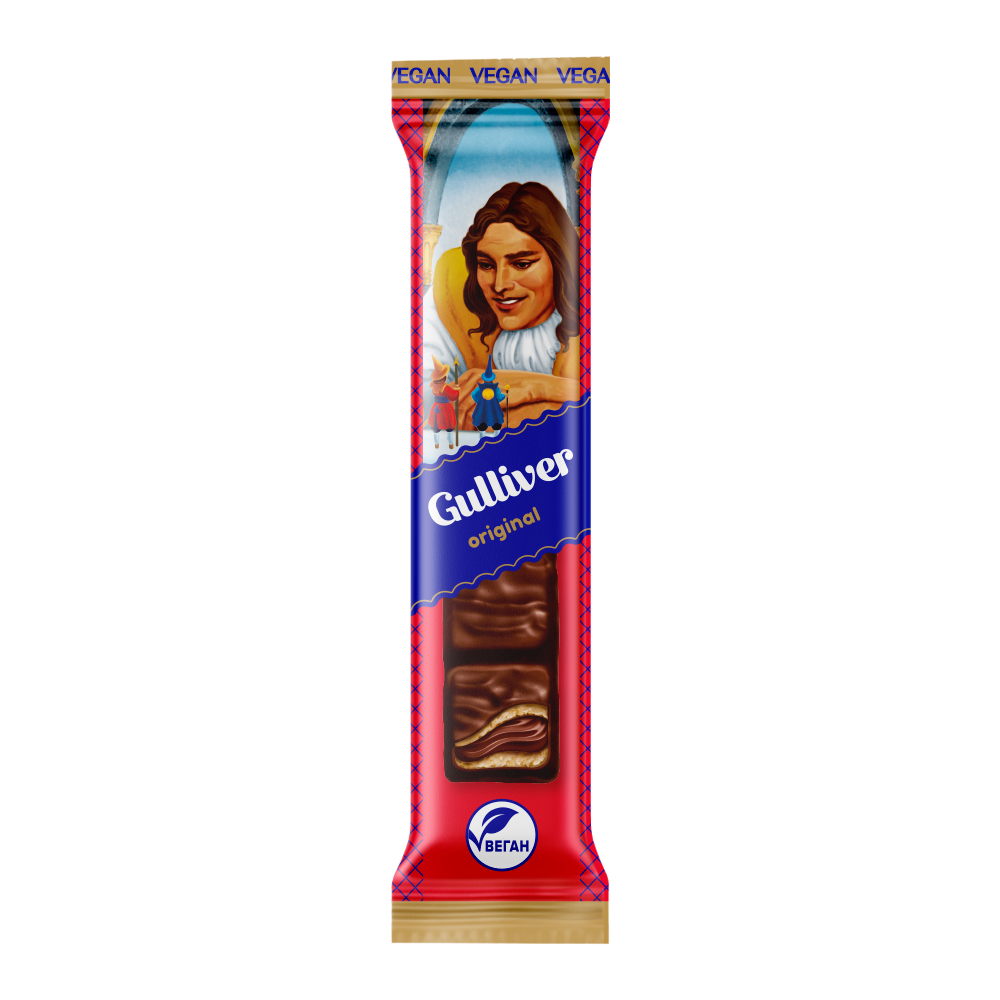30pcs AVK/Gulliver Ukraine Chocolate Bundle: 10 Gulliver Wafers + 20 Night Hazelnut Pralines Chocolate - Product of Ukraine
