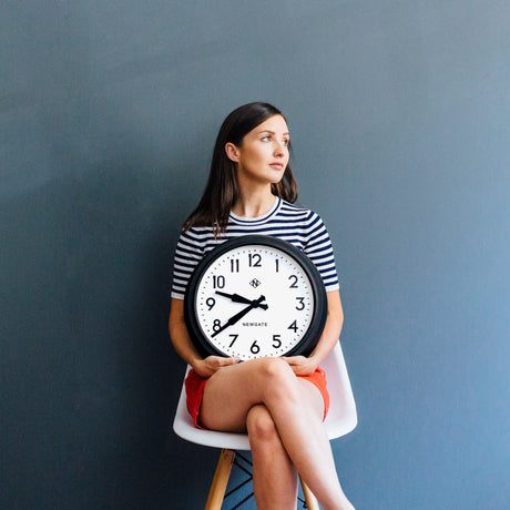 Newgate 50s Electric Clock - Black