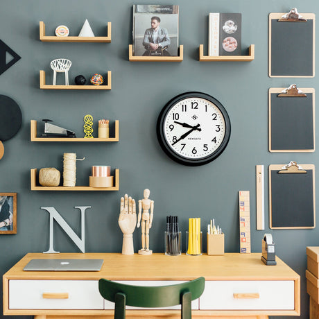 Newgate 50s Electric Clock - Black