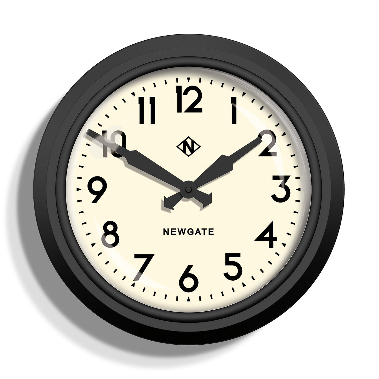 Newgate 50s Electric Clock - Black