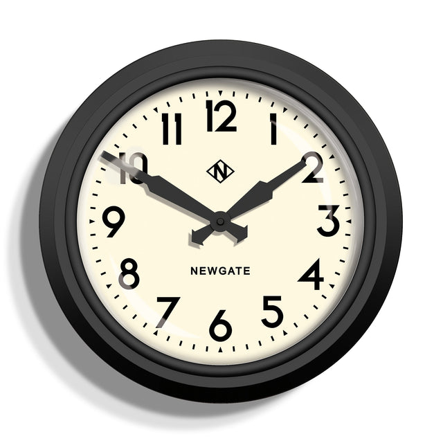 Newgate 50s Electric Clock - Black